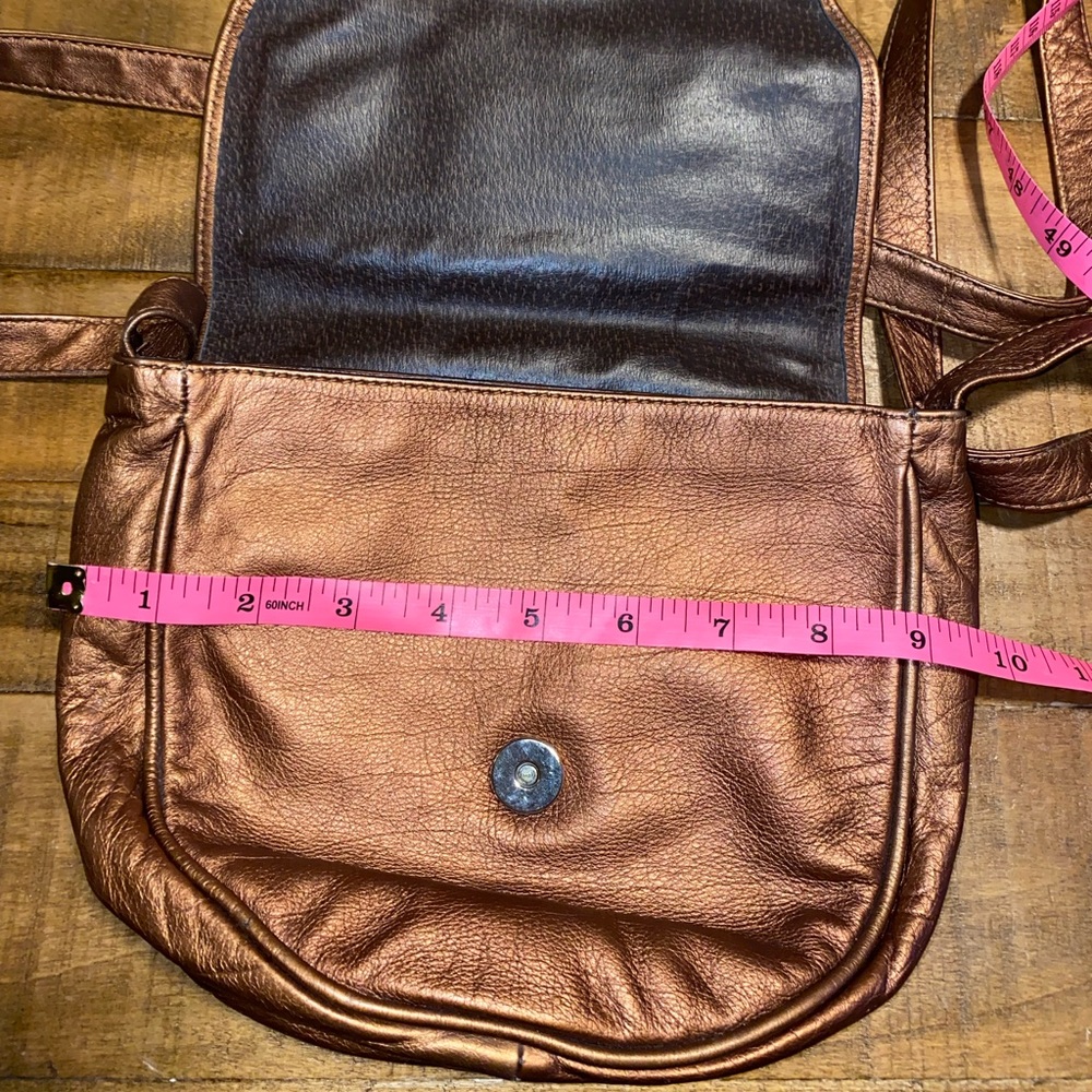 Vintage Italian Copper Leather Purse - Picture 8 of 13